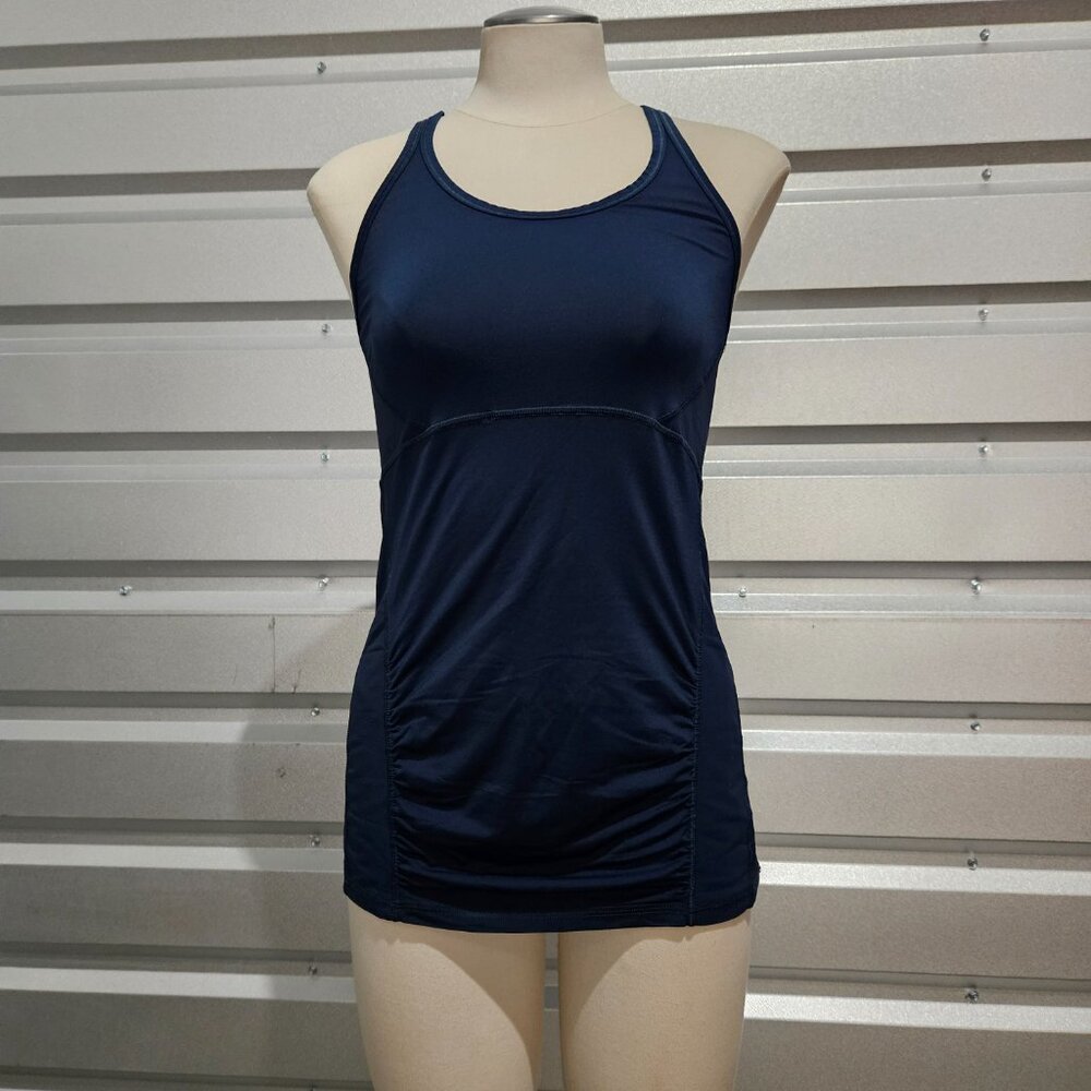 Athleta Blue Stealth Racerback Tank - Women S